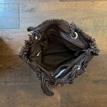 SABRINA SCALA leather boho chic brown fringe tote purse, NWOT Photo 5