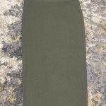 Bar III Body con olive green pencil skirt Photo 0