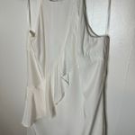Alice & Trixie  By Angela George Ruffle Sleeveless Halter Neck White Mini Dress M Photo 2