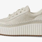 Dolce Vita Dolen Danae Sneakers Ivory Grey Sandstone Size 8.5 Platform Shoes Gray Photo 0