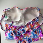 Catalina  collections swim tank.  Floral.  Size 3X.  Built in bra.  EUC. Photo 5