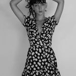 Realisation Par RÉALISATION PAR Valentina Silk Wrap Mini Dress, Daisy, XXS Photo 2