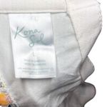 Kona Sol White Floral Swimsuit Ruffle Shoulder Detail Women's Large Photo 2