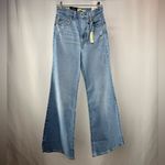 Levi's NWT Levi’s Ribcage Bell Jeans in Marine Babe Light Wash Blue Size 25 Photo 3