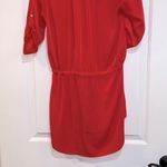 Glam red shirt dress size small Photo 5