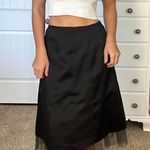 XScape Black midi skirt with tulle underlay Photo 1