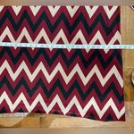 Tacera  Burgundy and Cream Zigzag Top Photo 3