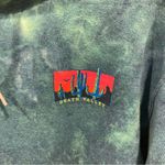 Artist union Cool teal tie dye Death Valley hoodie  soft cozy Sz Medium Photo 8
