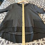 Habitat Lightweight Black & White Grid Print Cropped Sleeve Jacket Lagenlook Photo 12