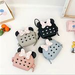 Disney Minnie Mouse Pink Crossbody Bag Heart Cutout Mini Purse NWT Photo 2