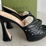 Gucci  Stud Embellished Quilted Sandals Photo 3