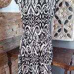 Enfocus Studio  Brown and White Midi Dress Photo 0