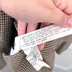 ZARA Houndstooth Brown Black Long Sleeve Lapel Collar Blazer Size S Photo 4