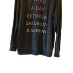 Junk Food Graphic Soft Warm Cozy Long Lagenlook Black Lomg Sleeves SZ L #1750 Gray Size L Photo 3