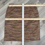 Dress Barn Vintage Isabel & Nina Striped Knit Blazer Skirt Suit Tan Multi 12 Photo 13