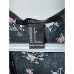 Forever 21  Floral Romper‎ V-Neck Tie Front Sleeveless Black Size S Photo 2