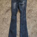 SheIn ICON Women's Front Button Distressed Hem Denim Jeans in Dark Gray, Size 4 Photo 4