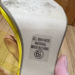 CityClassified Yellow Transparent Heels Women’s Size 6.5 Dressy Shoes Photo 8