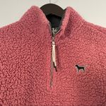 PINK - Victoria's Secret Pink Victoria’s Secret Sherpa 1/4 Zip Pink Pullover Sweater XS Photo 1