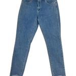 Levi's  Women's 721 High Rise Skinny Jeans Blue Size 32 Raw Hem Photo 4