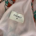 Everly Sleeveless Chiffon Mini Dress S Pink Elastic Waist Lined Low Back V Neck Photo 5