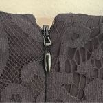 Cynthia Steffe Women’s  V-Neck Lace With Leather Trim Black Dress Size 12 Photo 12