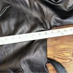 Beulah  Style Jacket Womens Small Black Faux Leather Long Trench Coat Photo 4