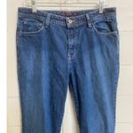 Eddie Bauer  Womens Shaped Fit Flare Bootcut Jeans Dark Wash Stretch Denim 10T Photo 8