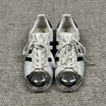 Adidas  Superstar Shoes Women’s 6 White Silver Metallic Toe Cap Athletic Photo 1