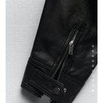 ZARA  cropped genuine leather jacket LIMITED EDITION Photo 6