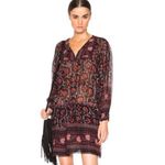 Ulla Johnson  Dress Size 4 100% Silk Boho Patterned‎ Sheer Detail Photo 6