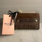 Juicy Couture wallet chestnut chino hang around card case brown gold hardware OS Photo 3