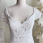 Sherri Hill  White Lace Rhinestone Mermaid Wedding Gown Photo 1
