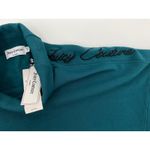 Juicy Couture  Teal Turtleneck Cropped Sweatshirt Top Pullover Small‎ S Photo 3