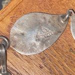 Vintage 1980s TAXCO Abalone Paua Shell and Sterling Silver Leaf Link 7″ Bracelet Photo 3