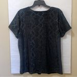 Torrid Black Snake Print Velvet High Neck T-Shirt Tee Top $39.50 EUC 1X Photo 1