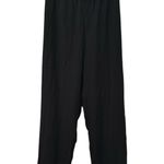 Eileen Fisher  Pants Women's Size XL Black 100% Silk Wide Leg Dressy #FF6-8‎ Photo 0