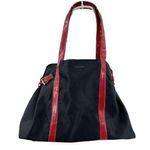 Calvin Klein  black and red nylon tote bag purse casual business travel Photo 0