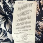 Michael Kors Floral Wide Leg Pants Blue White Hibiscus Size Large Photo 7