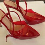 Gianvito Rossi $995  Women's Red Plexi Platform Heel Photo 3