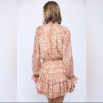 FATE. NWT Printed Highneck Long Sleeve Smocked Pullover Blouson Mini Dress Photo 8