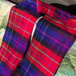 Handmade Raw Silk Scarf or Belt Plaid 80”x6” Photo 1