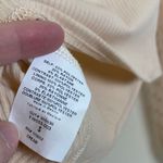 Lush Clothing Lush Cream Colored Cropped Top With Polka Dot Lace Sleeves Size Small (G10) Photo 2