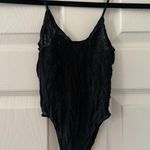 Sheer Black Lace Bodysuit Photo 1