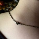 Witchy Goth Artsy Copper Crescent Boho Necklace Orange Photo 2