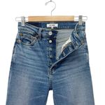 RE/DONE  70s High Rise Stove Pipe Jeans Broken In Dark Wash Size 24 Straight Leg Photo 7