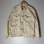 We The Free  Large Cream Over Sized Jean‎ Jacket Photo 0