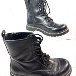 Torrid 8WW Combat Moto Boots Lug Sole Lace Up n Zip in Black - Wide Photo 0