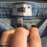 Paige NWT Hoxton High-rise Crop in Dovetail w/ Rowdy Hem Photo 8