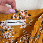 Flynn Skye Marigold Mustard Yellow Floral Smocked Mini Dress Photo 8